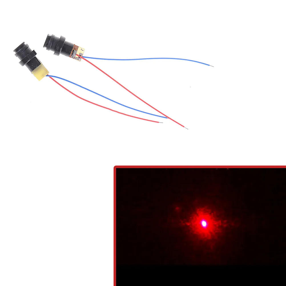 2 шт. Черный 4,5 в 12 мм красная лазерная головка модуль пластиковый лазерный диод лазерная точка P0.05