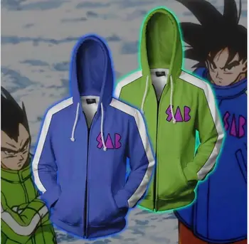 

2020 Hot Anime Dragon Ball Z 3D Printed Cosplay Costume Son Goku dragonball bulma Kai Lazuli Sports Jacket Coat Hoodie