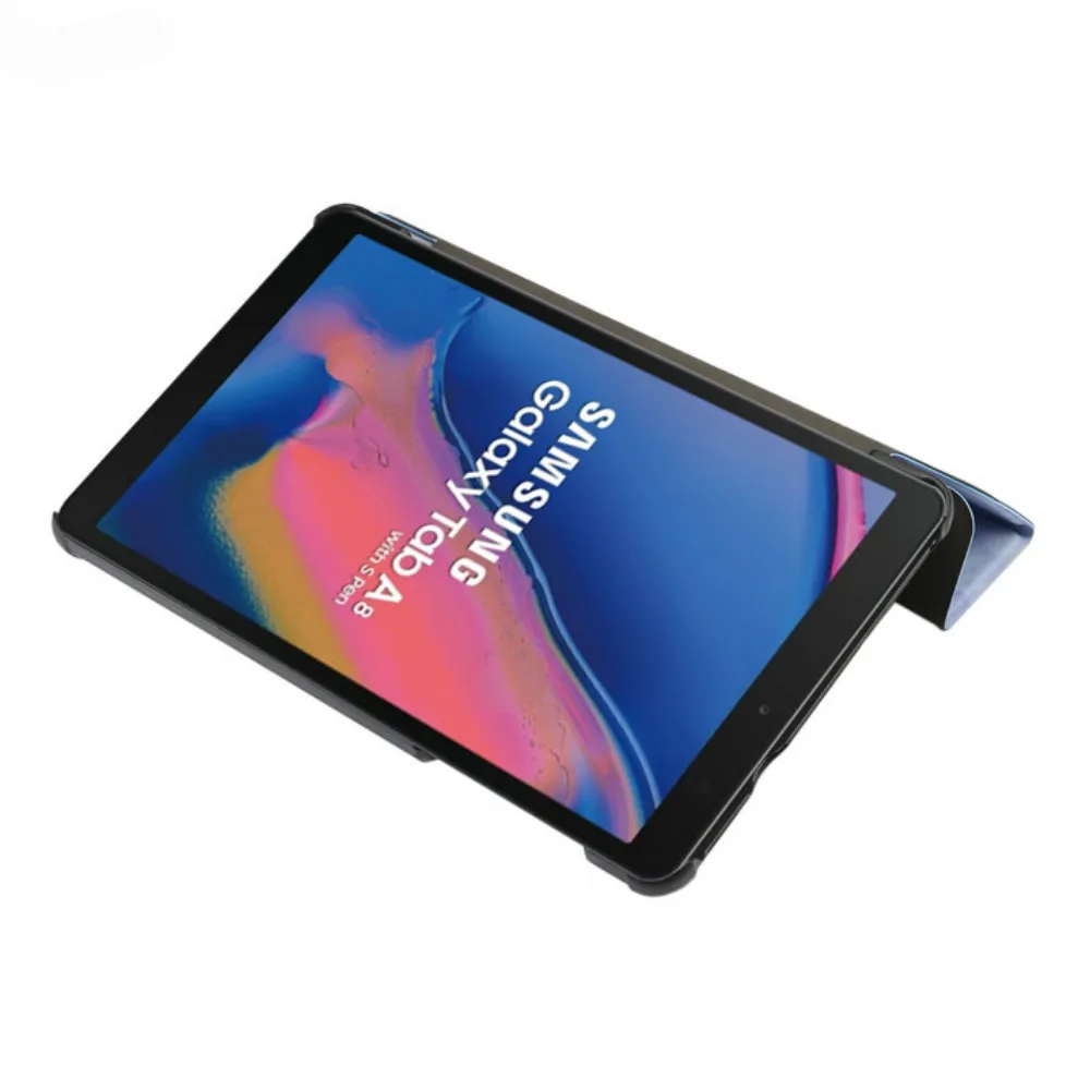 Ультратонкий чехол для Samsung Galaxy Tab A8 с S Pen 8 0 дюйма 2019 тройным складыванием на