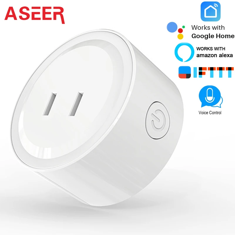 

ASEER Smart Plug Wifi Smart Socket Japan Plug 10A Smart Home Automation compatible Google Home Alexa IFTTT Smart Life
