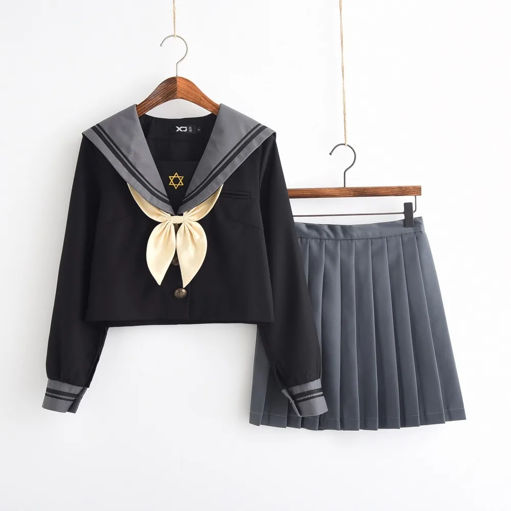 Japanese Women Girls JK Uniform Dress Student School Uniform Sailor ...