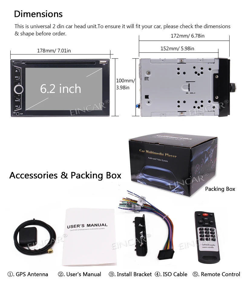 Excellent Wireless Backup Camers+double 2Din Car DVD Player Autoradio Stereo Automotive GPS Auto Radio PC Electronics Double Din MP3 Music 8