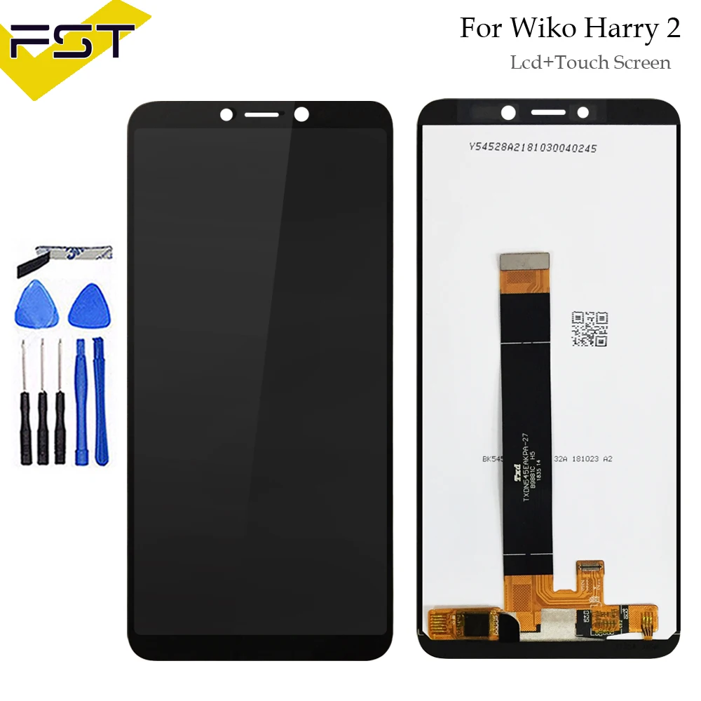

For wiko harry 2 LCD Display and Touch Screen Digitizer Assembly Replacement +Tools + Adhesive For wiko harry 2 Lcd Glass Panel
