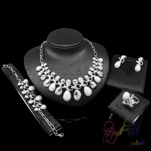free shipping italian gold color jewelry sets water drop jewellery display set from Guangzhou factory