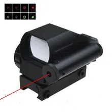 

Hunting Optics Scopes Holographic Sight 20mm Mount Scopes Red Dot 4 Type Reticle Reflex Pistol Tactical Airsoft Guns