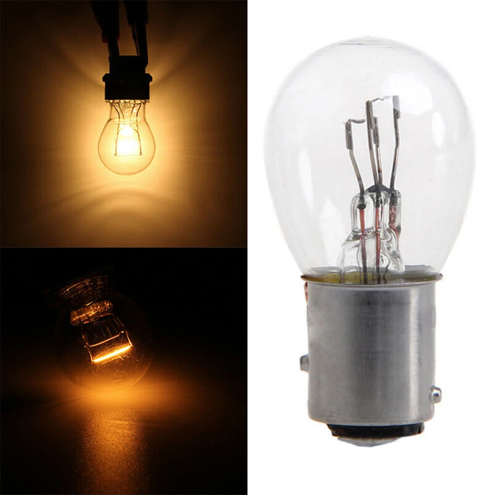 

10pcs 1157 12v Light Bulb Auto Car Brake Stop Signal Turn Reverse Tail Lamp Lamps 21CP 5W Indicators Car Additional Warning