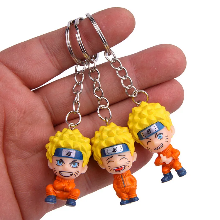 Аниме Uzumaki Наруто фигурка игрушка Kakashi брелок с ниндзя Япония Konoha Ninja деревня