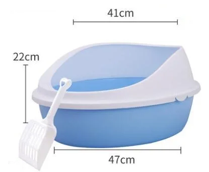 

Half closed cat toilet cat supplies. Size: 18.5 x 16.1 x 8.7 inches