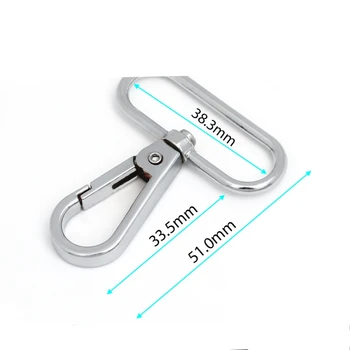 

20PCS Sliver Metal Swivel Snap Hook Backpack Buckles Swivel Clip Bag Hardware Lanyard Hook