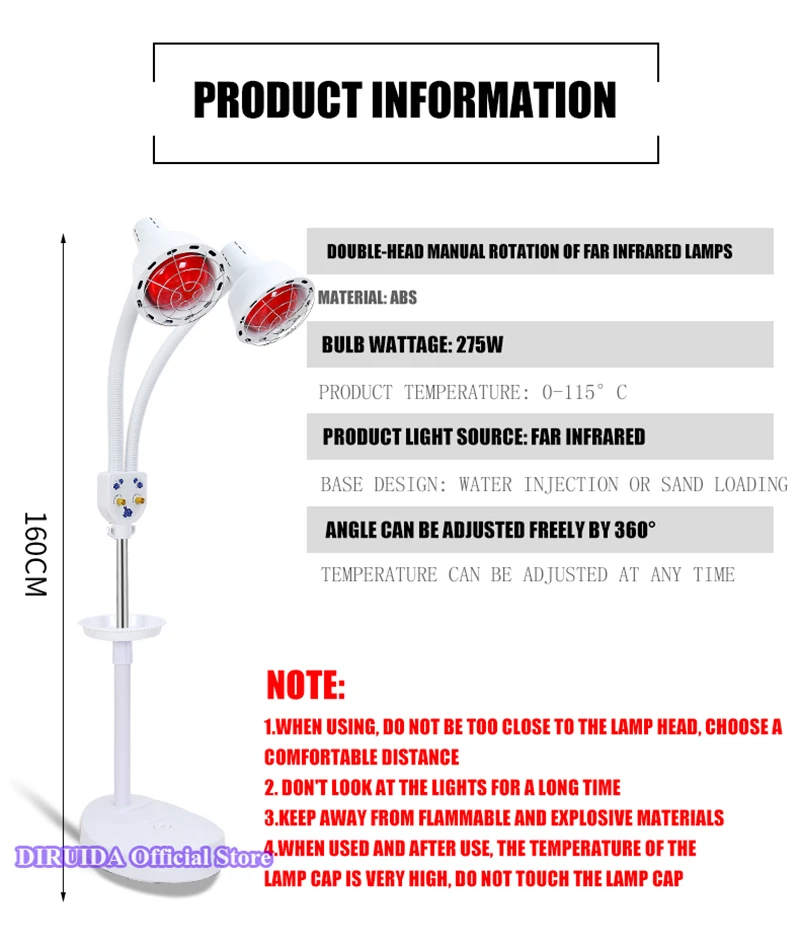 Инфракрасный светильник, лампа для снятия боли, устройство для термической терапии, прибор для акупунктурного массажа тела, косметический светильник, терапия