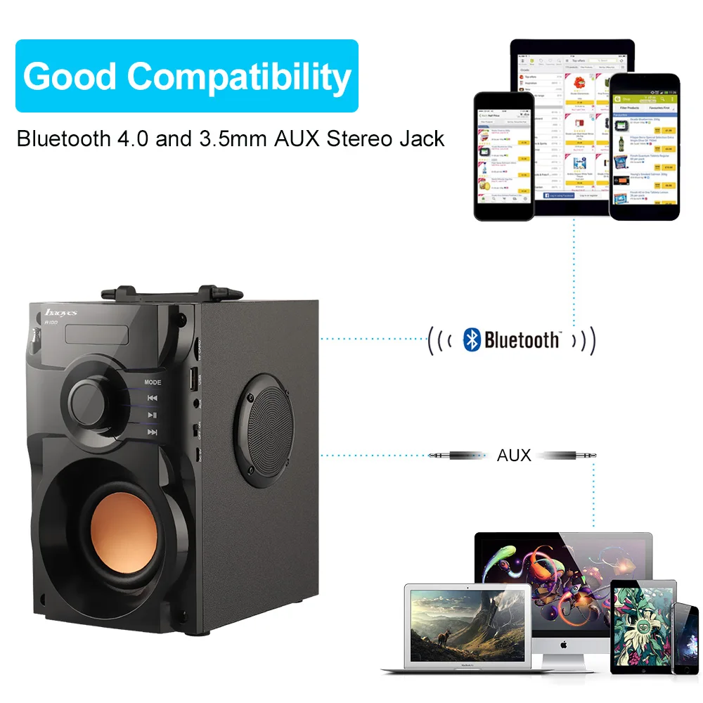 Колонка Bluetooth музыкальный сабвуфер супер бас Беспроводная колонка s Dancing Boombox