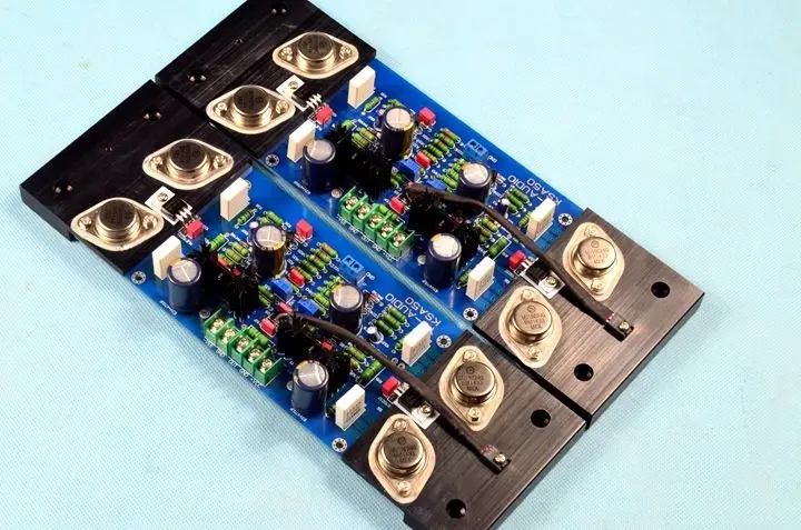 Собранная Hi Fi стерео усилитель AM90 Kim герметичная Плата усилителя класса AB 200 Вт +