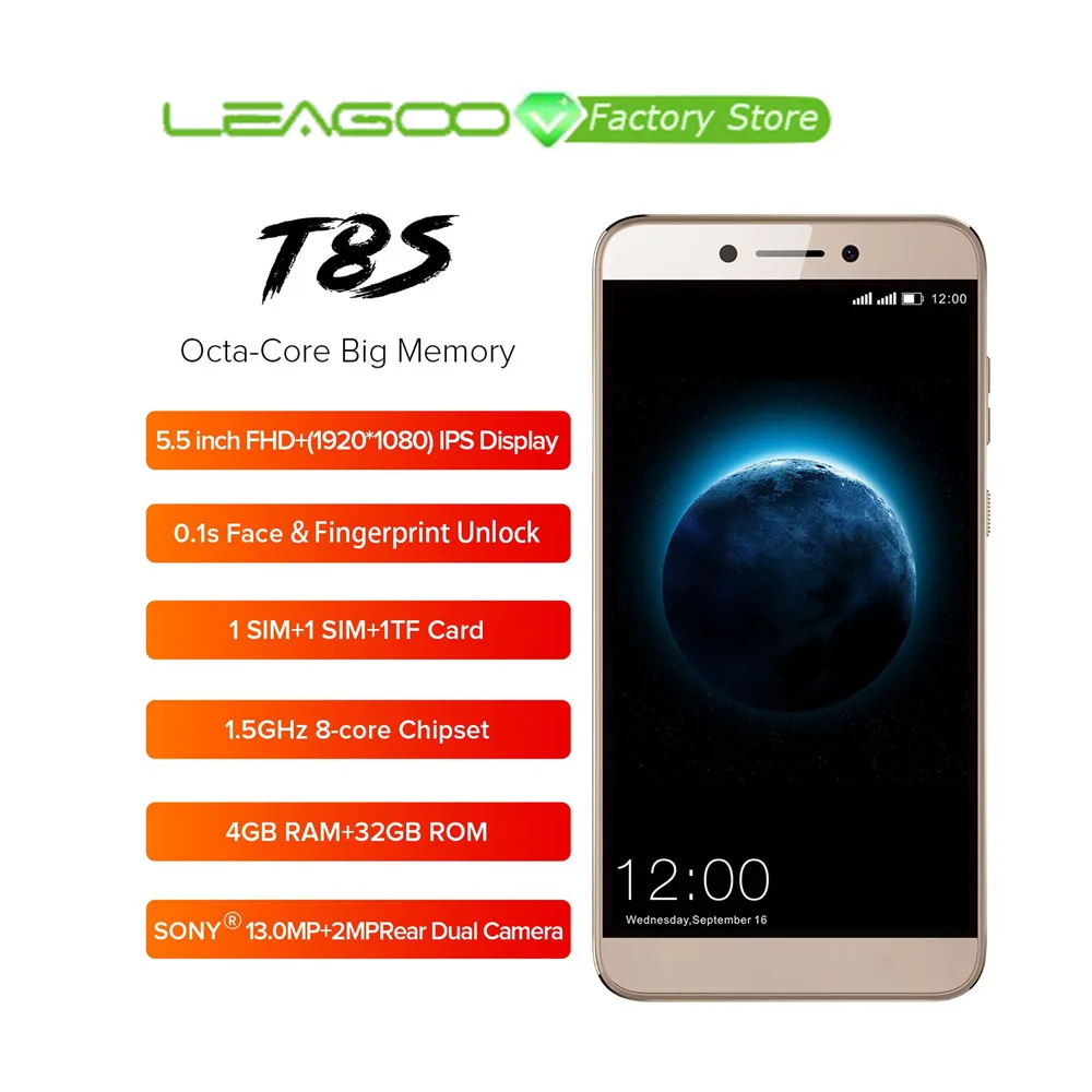 LEAGOO T8s смартфон с 5,5 дюймовым дисплеем, восьмиядерным процессором MT6750T, ОЗУ 4 Гб, ПЗУ 32 ГБ, 3080 мАч|Смартфоны и мобильные телефоны| | АлиЭкспресс
