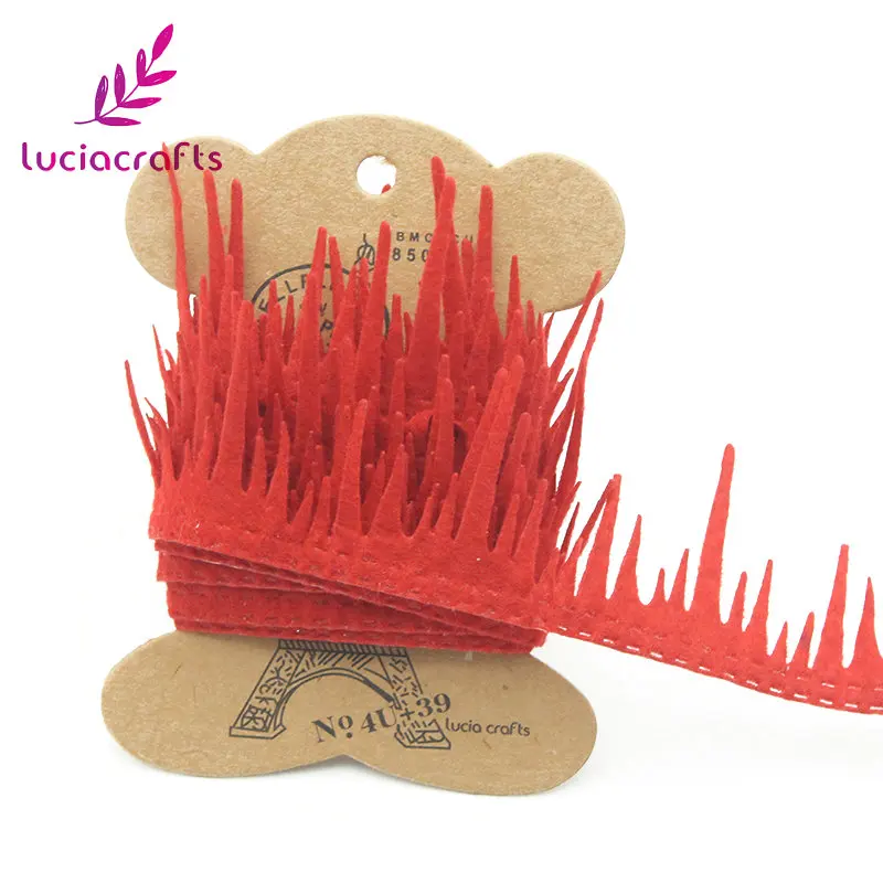 Lucia crafts 2y/lot Трава цветок стиль кружева ленты ручной работы кружевная отделка одежды шитье «сделай сам» материал вечерние аксессуары Q0803
