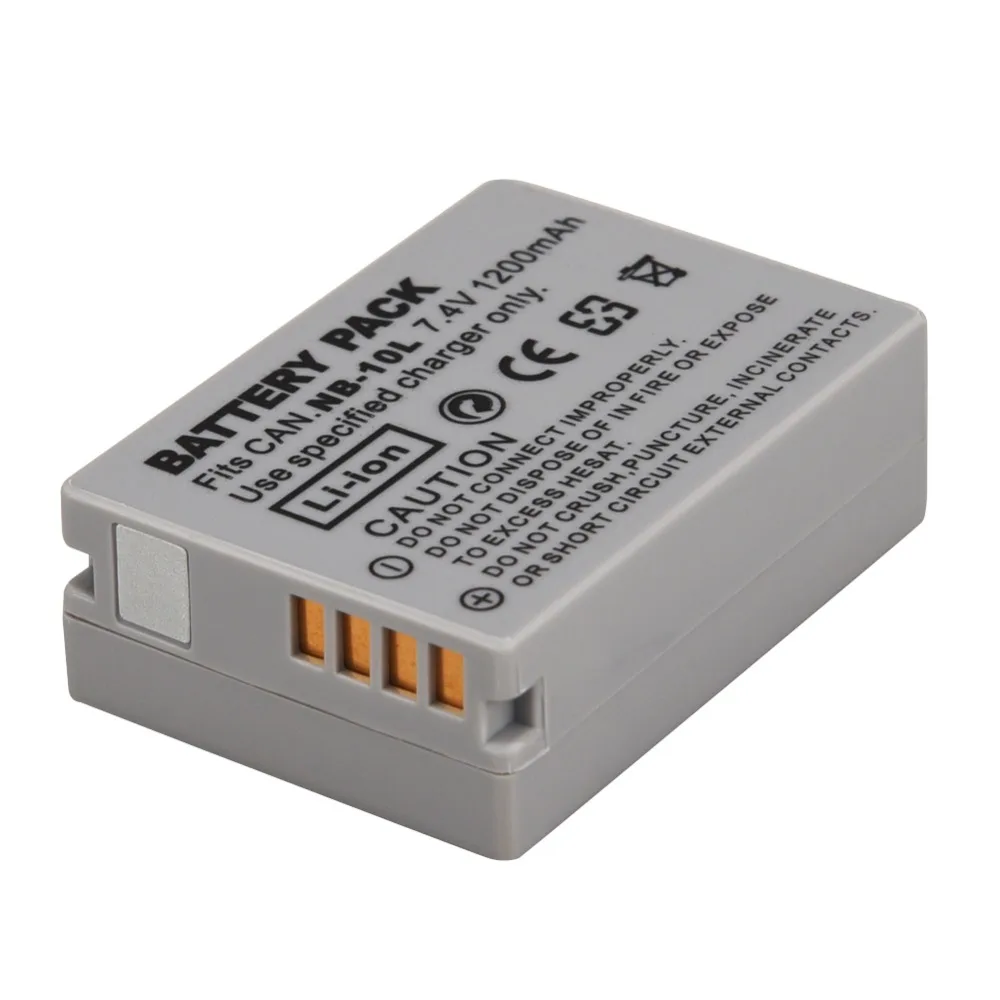 1Pcs NB 10L NB10L NB 10L Batteries Pack for Canon G1X G15 G16 SX40HS