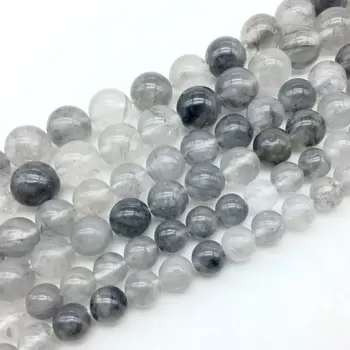 

Natural Stone Beads Gray Moss Crystal Bead Not Glass Really Crystal DIY Earrings Making Jewelry 6 mm 8 mm 10 mm 12 mm Round