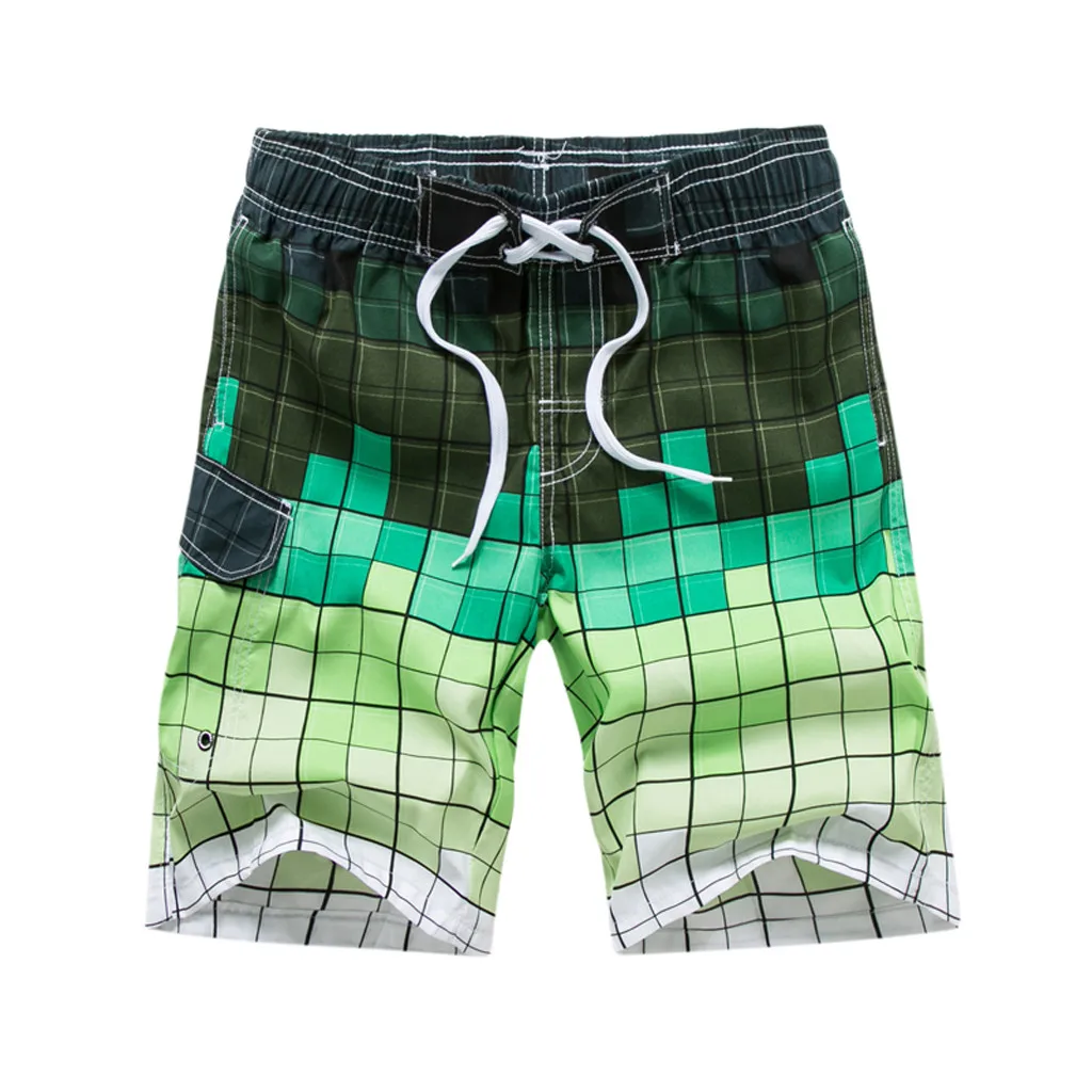 

Men's Fashion Printing Patchwork Beach Surfing Swimming Loose Short Pants Board Shorts Mens Surf Shorts Beach Swimming Short