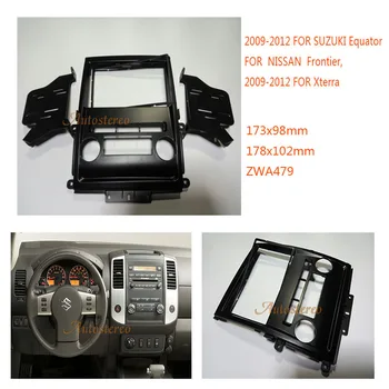 

Car Stereo Radio Fascia for NISSAN Frontier Xterra 2009-2012 for SUZUKI Equator 2009-2012 Double DIN Fascia Panel Plate Frame