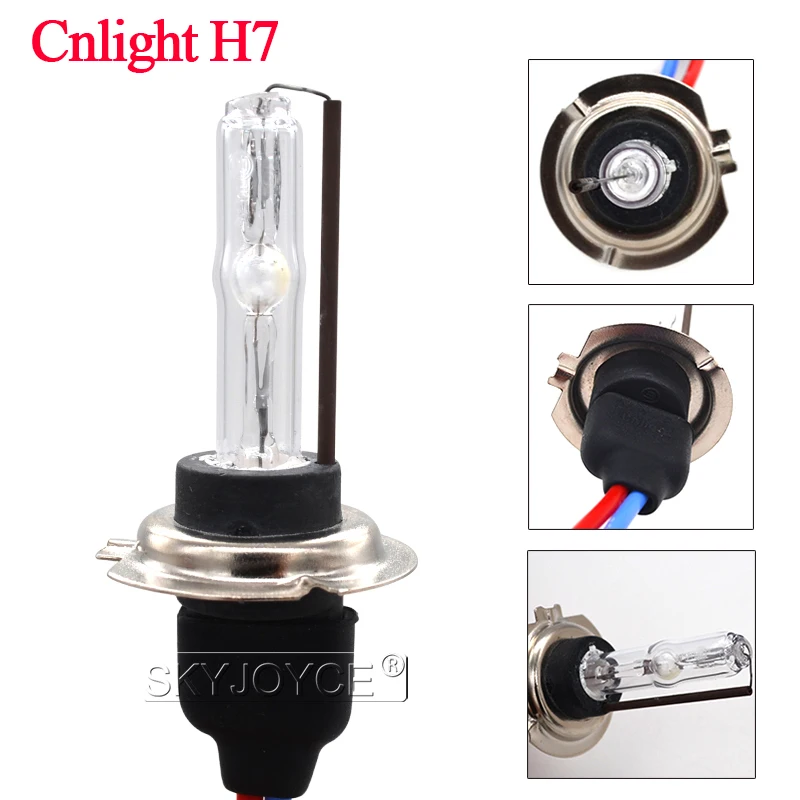 Одежда высшего качества 45 Вт Cnlight H1 HID лампы шарика 4300 K H1 H7 6000 K H11 HB3 9005 ксеноновые светодиодные полосы освещения мощностью 45 Вт шарика для автомобильных фар балласт HID комплект