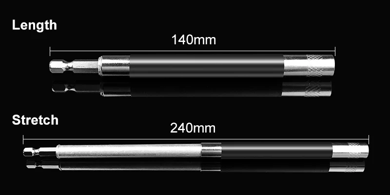 HOEN 1x1/4 "140 мм ручной инструмент шестигранным хвостовиком Быстрый Магнитный Отвертка, держатель бит адаптер голову набор для ремонта телефон