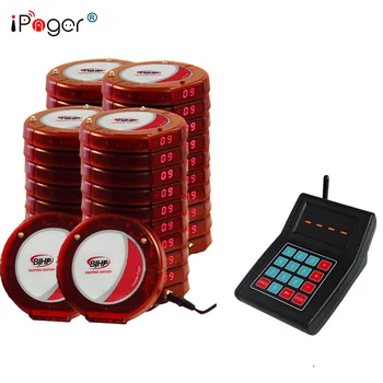

One Keypad with 40 Pagers Wireless Restaurant Queue Pager (CTK200 and CTP200)