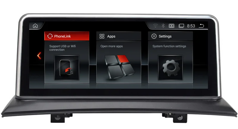 Top ID6 10.25" Android 7.1 Car Multimedia Player GPS Navigation for BMW X3 E83 2004-2009 with BT DVD SD USB AUX WiFi 4Core 1280*480 2