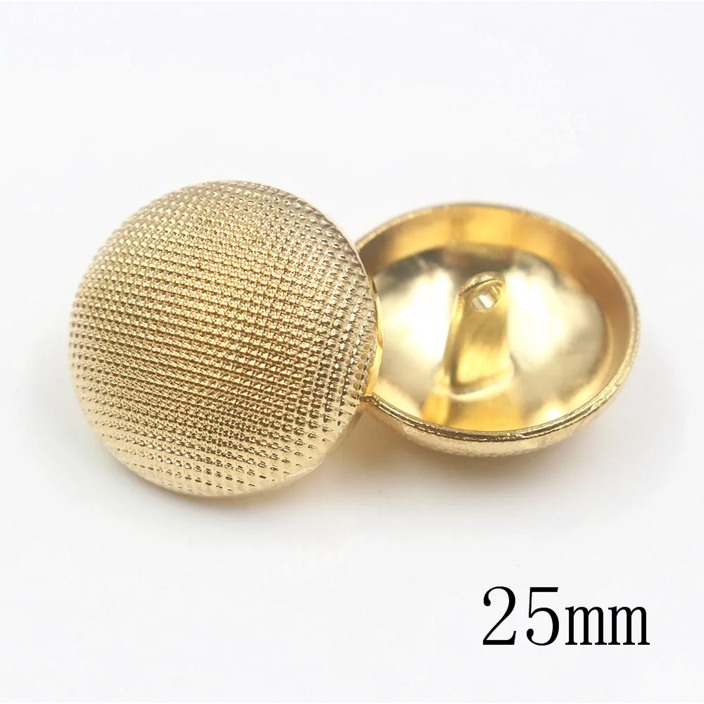 18mm 22mm 25mm 10pcs/lot metal buttons for clothes sweater coat decoration shirt gold buttons accessories DIY JS-0128