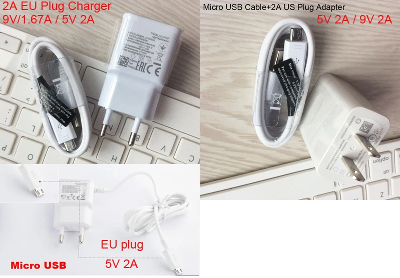 2A Micro USB кабель ЕС США мобильного телефона быстрее Зарядное устройство для Galaxy On7