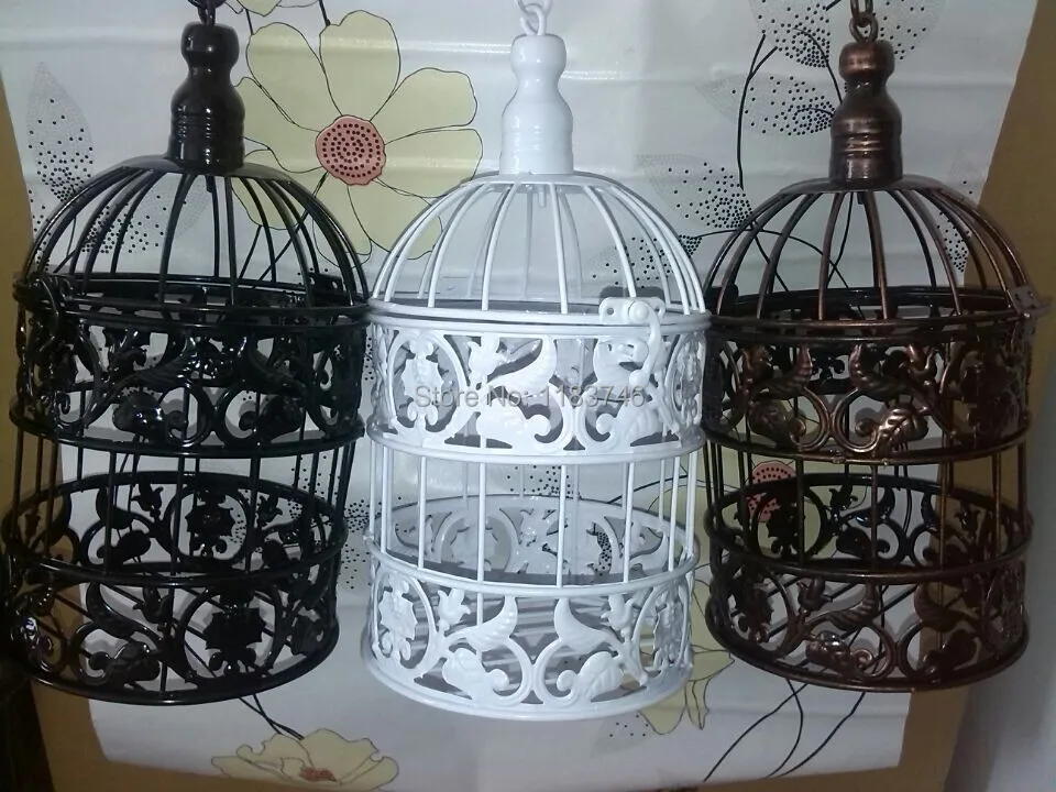 Decorative Wall Columns Reviews Online Ping Wrought Iron Bird Cage Wall Birdcage Flower Decoration Fashion Clic Decorative Cages