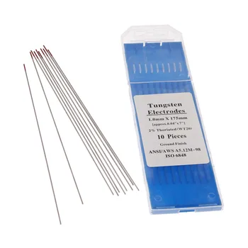 

DRELD 10pcs TIG Welding Tungsten Electrode 2% Gold Tip WT20 Lanthanated 175MM*1.0 Welding Tools Accessories 10-pk