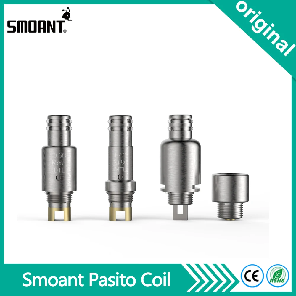 

Original Replacement Coil Smoant Pasito DTL/MTL/RBA Single Coil For Pasito Pod Vape Kit Electronic Cigarette core head