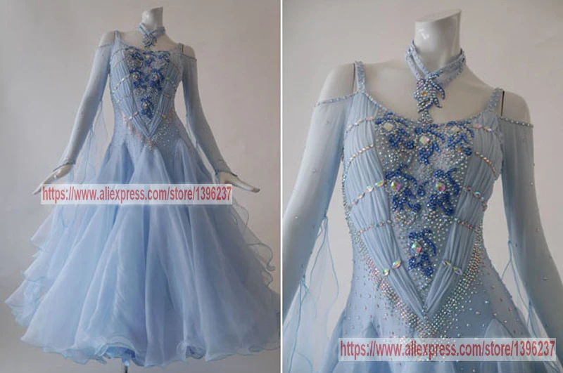 

Ballroom Dance Dresses Women Sexy Backless Profession Tango Flamenco Waltz Modren Ballroom Competition Dance Skirt