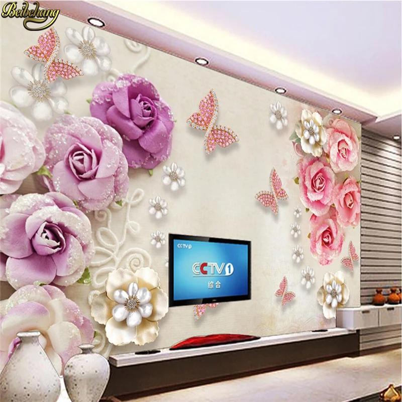 

beibehang Retro European Cuisine Dielianhua 3d 3d TV background wall custom photo wallpaper large mural wall stickers