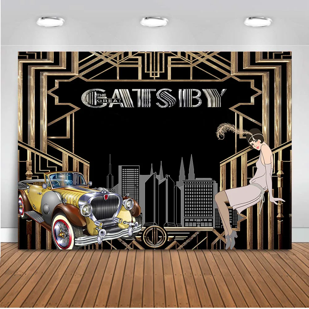 Neoback Great Gatsby Backdrop For Photography Birthday Theme Party