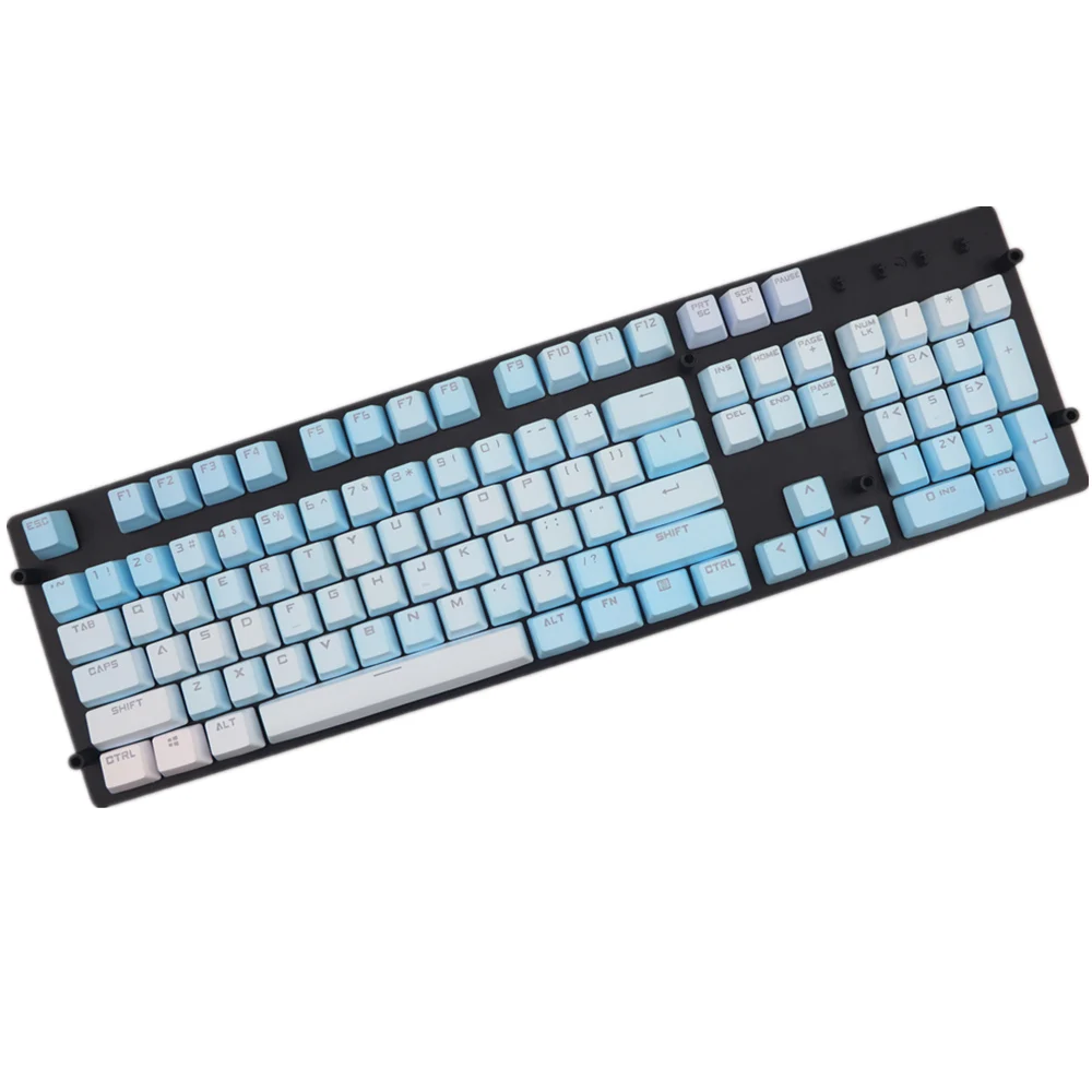 Rainbow Backlit keycap pbt cherry MX Keycaps For mechanical keyboard104 key OEM Profile