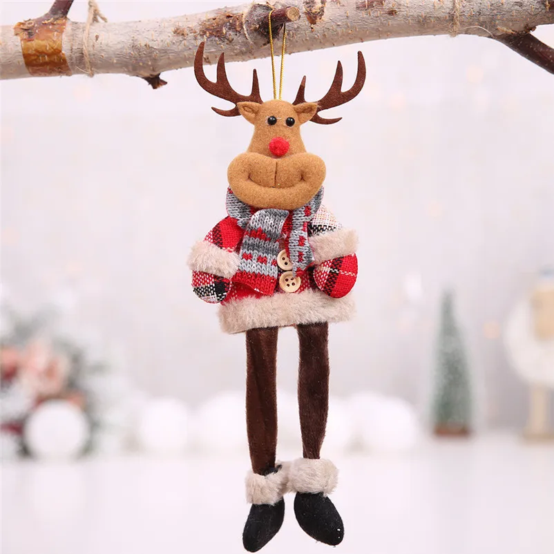  1 pcs Christmas Decoration Pendant Xmas Santa Claus Gifts Home Decor Ornament Wall Decor for home 2018 new arrival #3o25 (4)