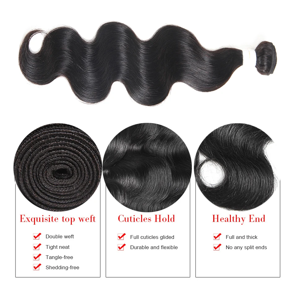 EUPHORIA Brazilian Body Wave Hair Weave Bundles Natural Color 100% Remy Human Hair Bundle Deals 1/3/4 PCS 8-26inch Free Shipping EUPHORIA Brazilian Body Wave Hair Weave Bundles Natural Color 100% Remy Human Hair Bundle Deals 1/3/4 PCS 8-26inch Free Shipping