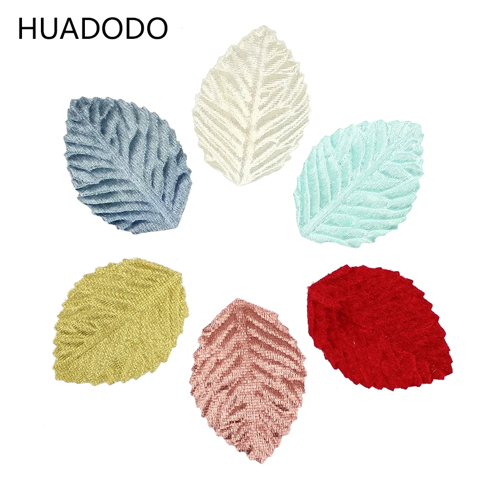 Искусственные фланелевые листья HUADODO 20 шт. искусственные шелковые для свадебного