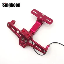 CNC мотоциклетные держатель номерного знака Рамка Кронштейн светодиодный свет для Honda CBR250R CBR 250 R CBR300R CBR 300 R CBR 300R CB300F сертификатом от сертификационной 300