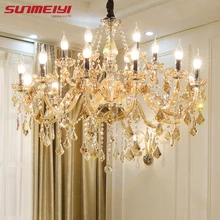 Modern Crystal Chandeliers Home Lighting lustres de cristal Decoration Luxury Candle Chandelier Pendants Living Room Indoor Lamp
