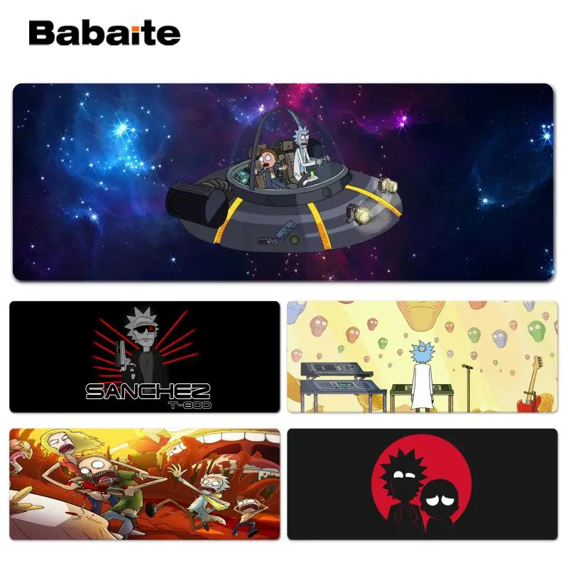 

Babaite 2018 New Rick and Morty gamer play mats Lockedge Mousepad Size for 300*900*2mm and 400*900*2mm Design Mouse Pad