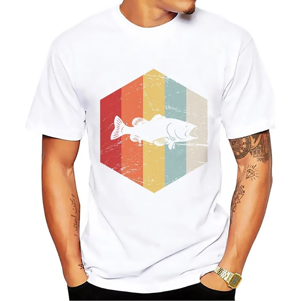 Hexagon logo fish t shirt men JOLLYPEACH 2018 white casual tshirt homme ...