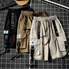 Спортивные шорты мужские мужские летние на открытом воздухе повседневные несколько карманов ленты комбинезоны горячие шорты homme