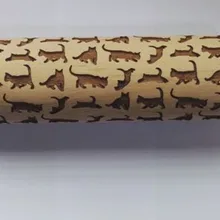 Кошка шаблон деревянный Скалка лазерное тиснение выпечки печенье лапша печенье