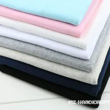 Bainha de algodão macio para costura, tecido elástico para costura faça você mesmo, acessórios de tecido de algodão 20x100cm, 1x1