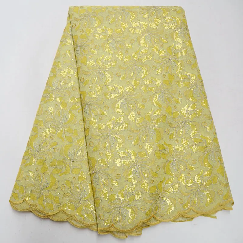 

African lace fabric with sequined stone and beaded dress fabric, high quality 5 yards / over for women