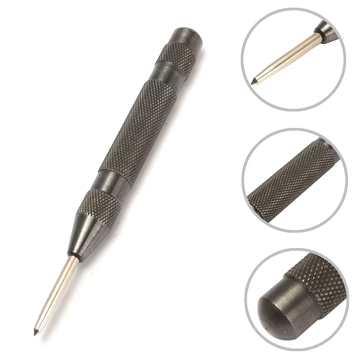 130mm Heavy Automatic Center Punch Spring Drill Bit Loaded Metal Wood