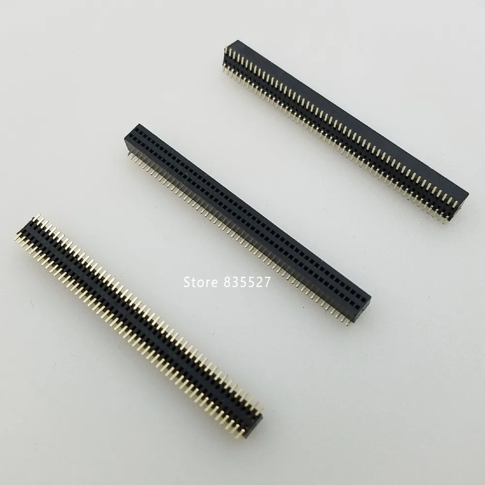 2 шт./лот 0 8 мм патч двухрядный женский коннектор SMT SMD 2*50P 100pin латунь позолоченный