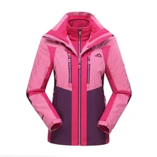 Лыжная куртка Женская водонепроницаемая зимняя куртка с теплой подкладкой для катания на горном лыжах сноуборд куртка