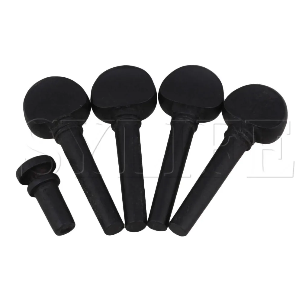 

Ebony Tuning Pegs Black for 3/4 Violin String Instrument Accessories
